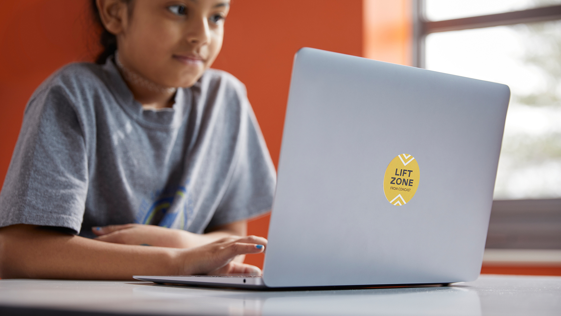 Student on laptop