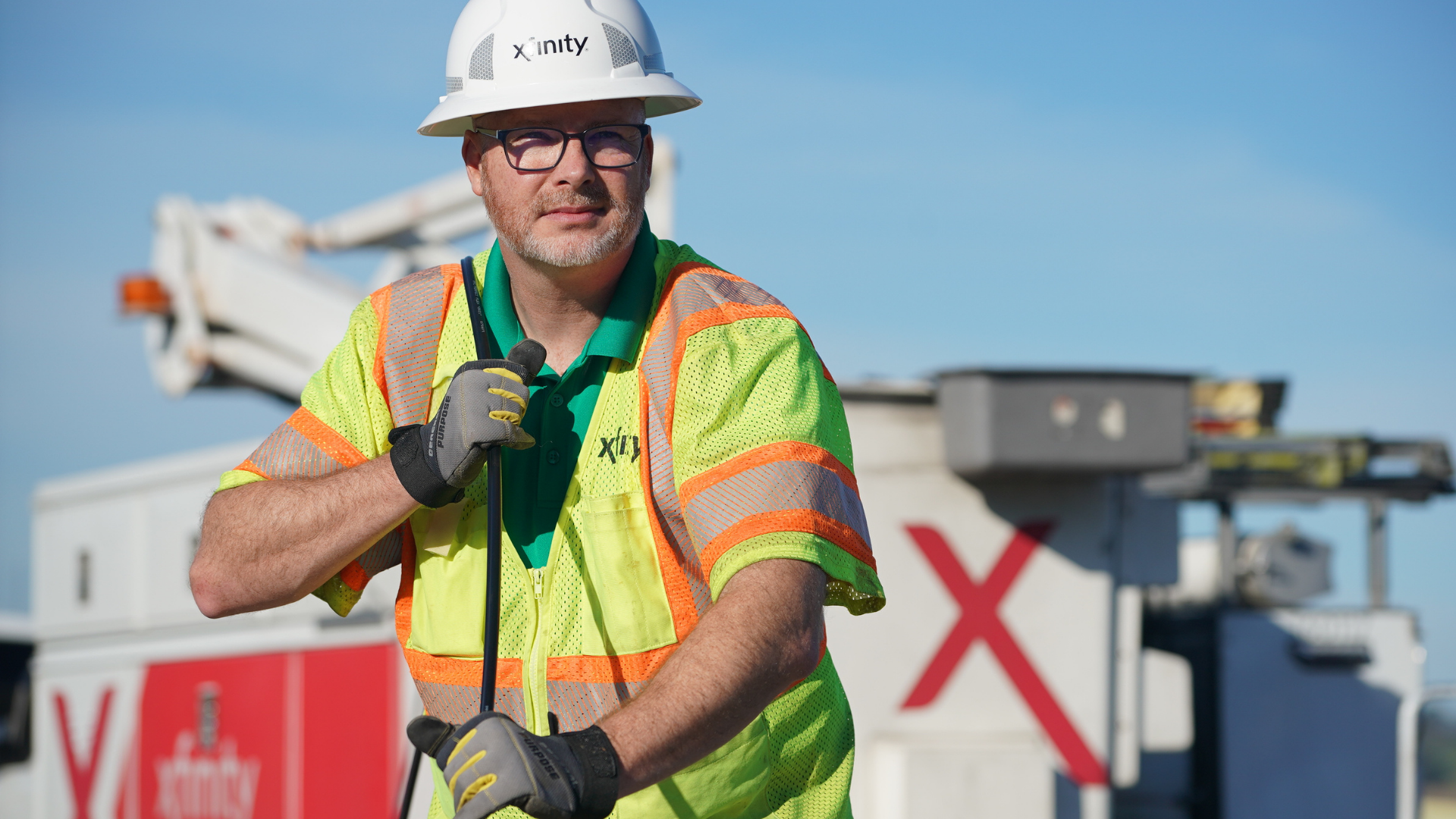 Xfinity Technician at Work.