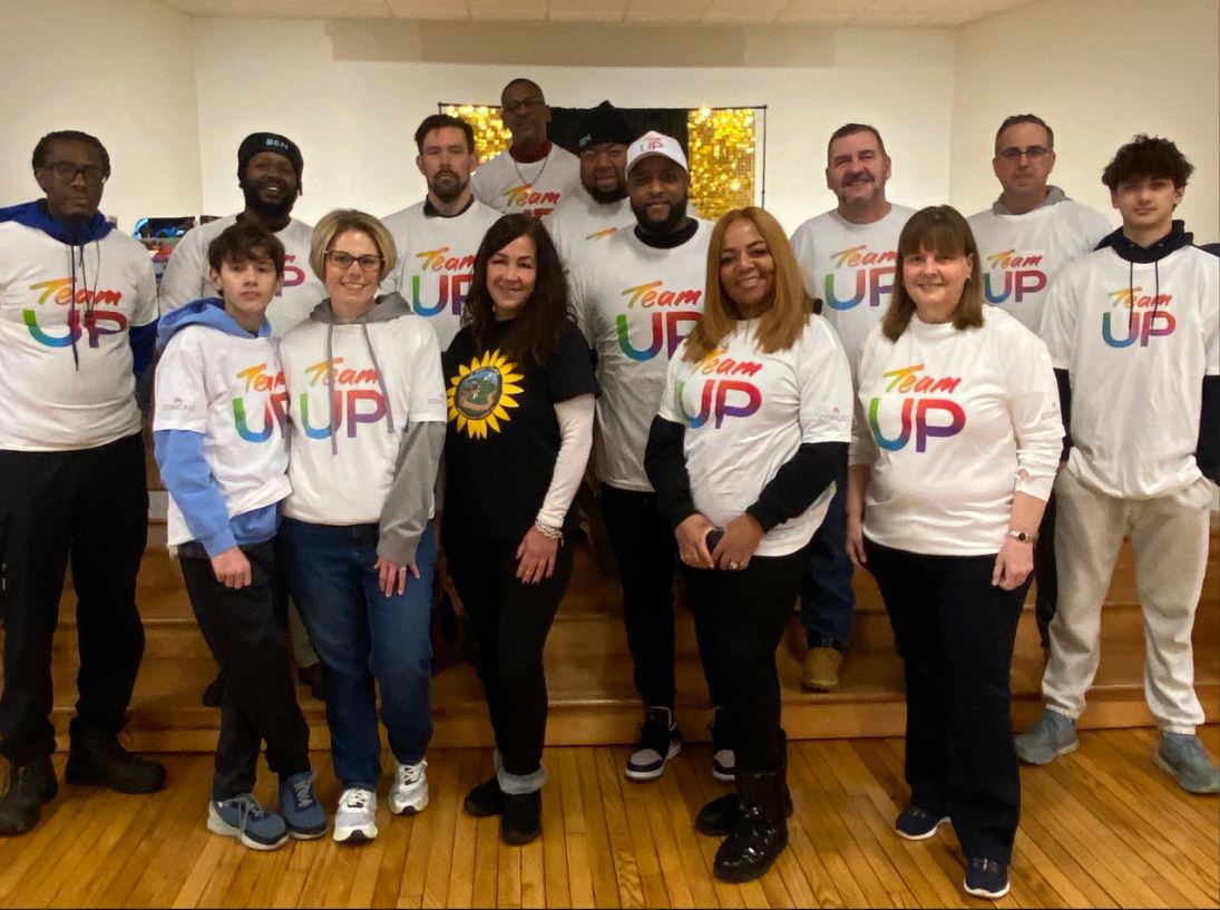 Comcast volunteers at a MLK Day of Service event in Camden, NJ. 