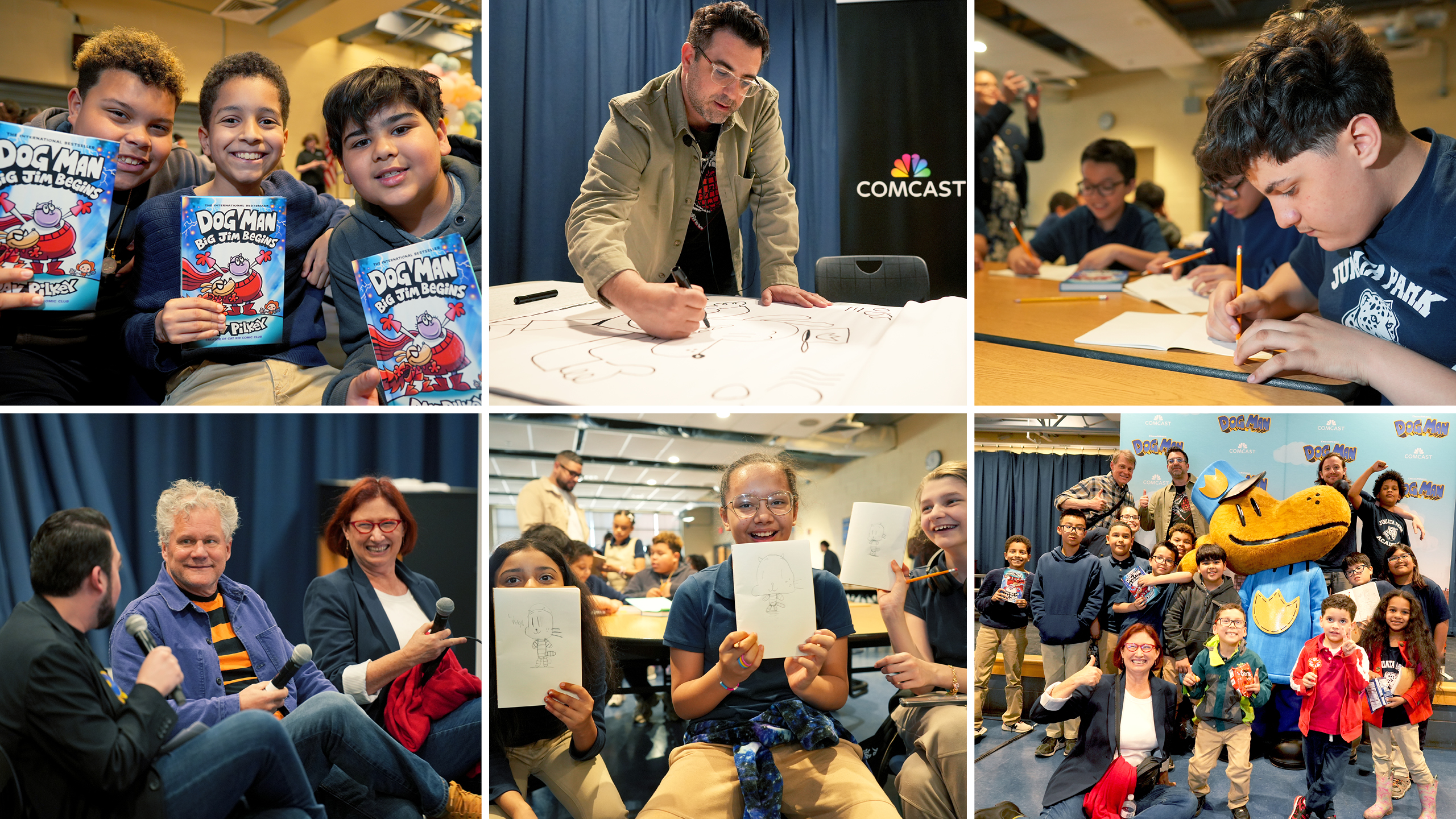Juniata Park Academy visit from the creative minds behind DreamWorks Animation's Dog Man.
