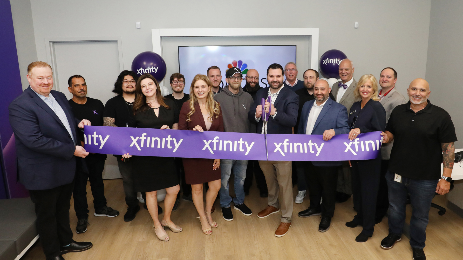 Somers Point Xfinity Store Ribbon Cutting group shot